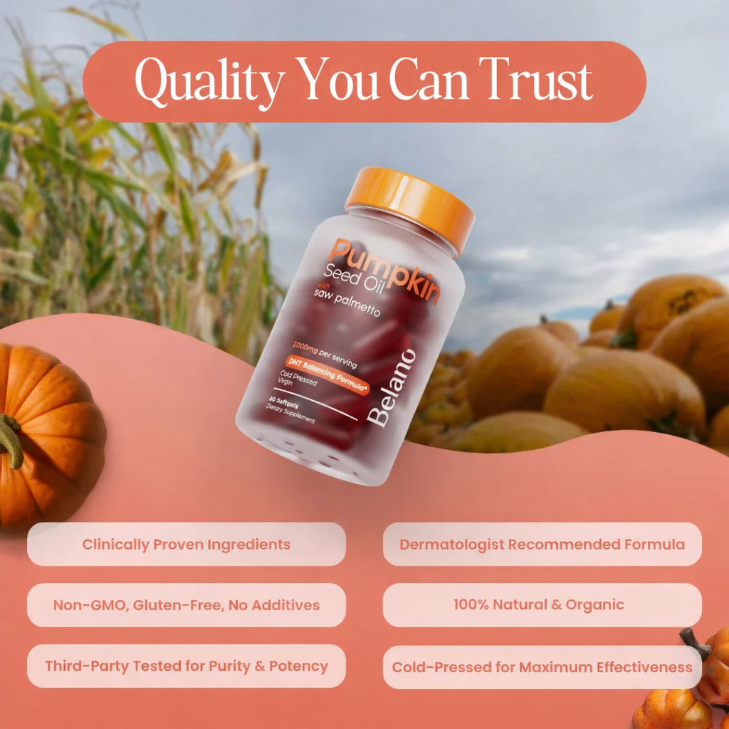 Belano's Pumpkin Seed Oil + Saw Palmetto Softgels