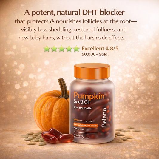 Belano's Pumpkin Seed Oil + Saw Palmetto Softgels