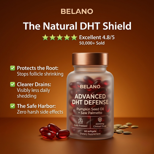 Belano's Pumpkin Seed Oil + Saw Palmetto Softgels