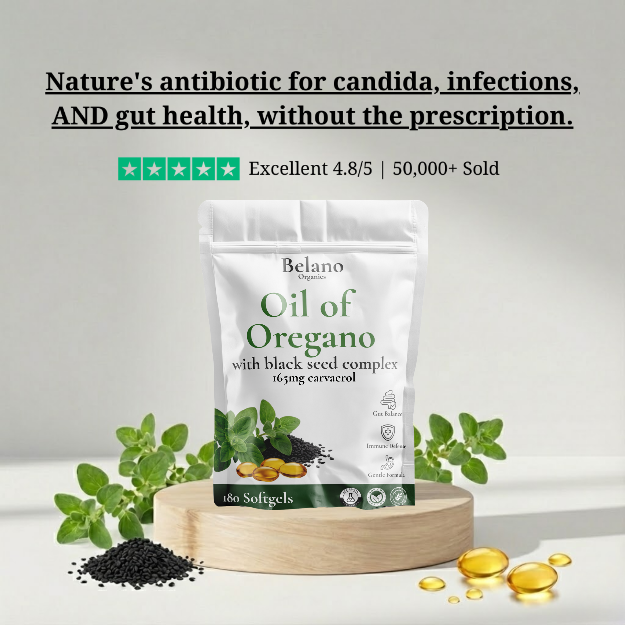 Belano's Oil Of Oregano Softgels