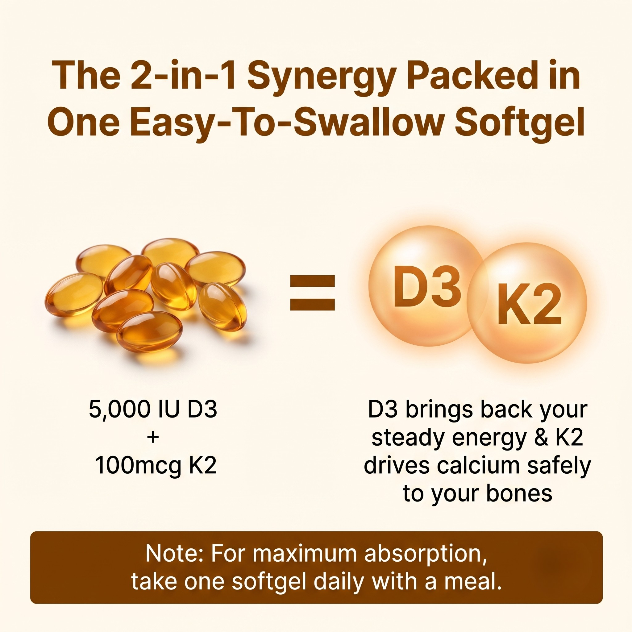 Belano's D3 & K2 Softgels