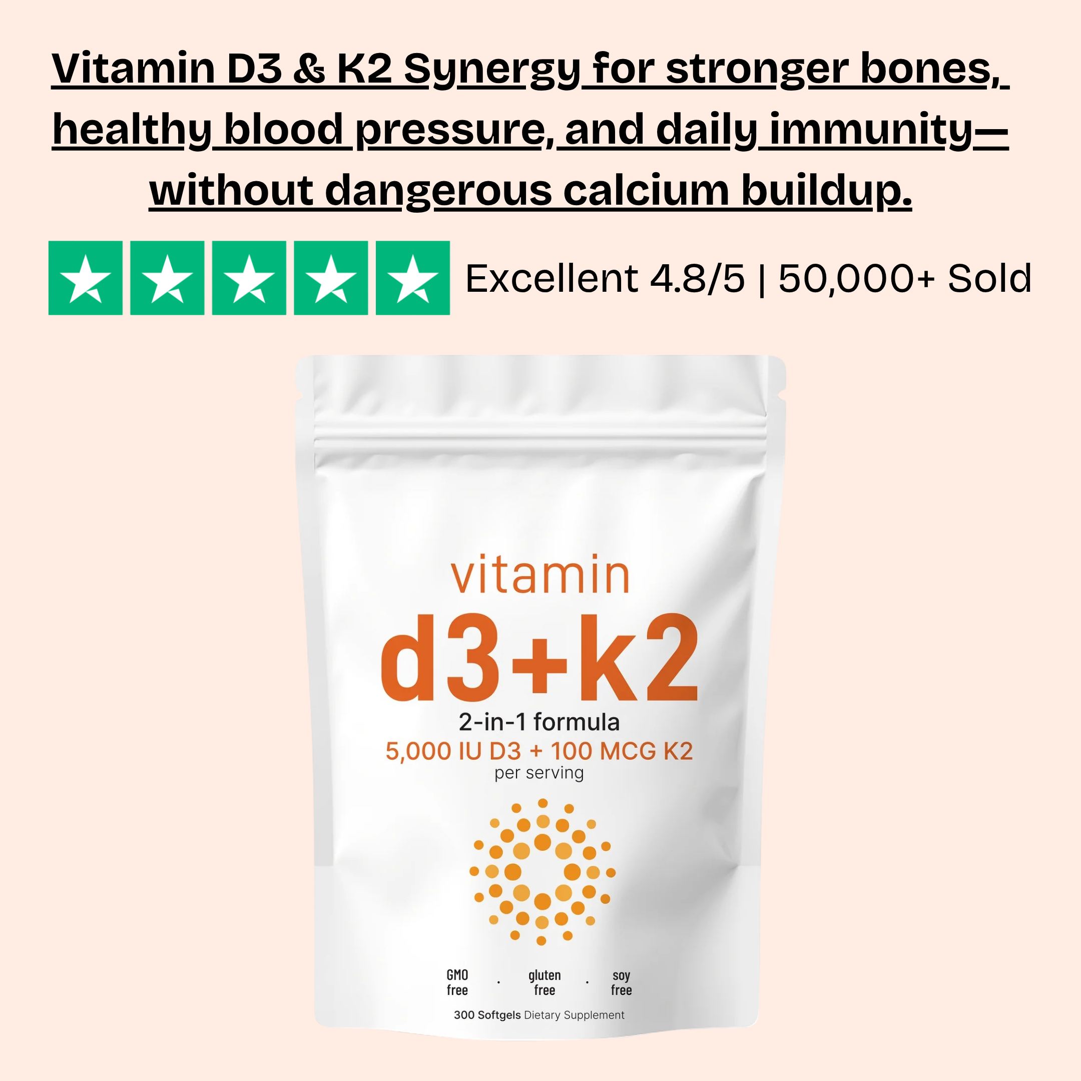 Belano's D3 & K2 Softgels